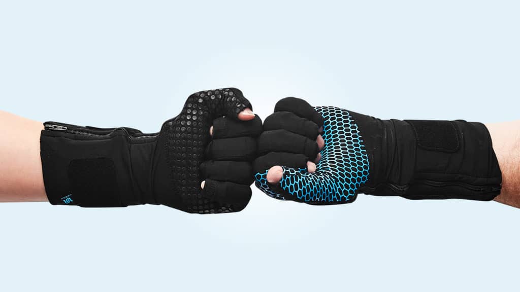 MoCap Pro Fidelity glove fist bump