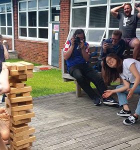 Jenga at StretchSense